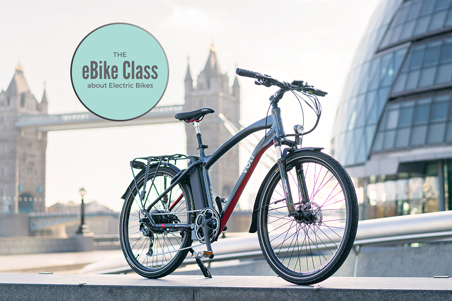VOLT Pulse e-bike in front of the iconic Tower Bridge in London
