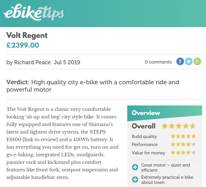 eBikeTips Regent Review