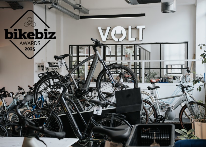 VOLT named a finalist for Specialist Retailer at the BikeBiz Awards 2025