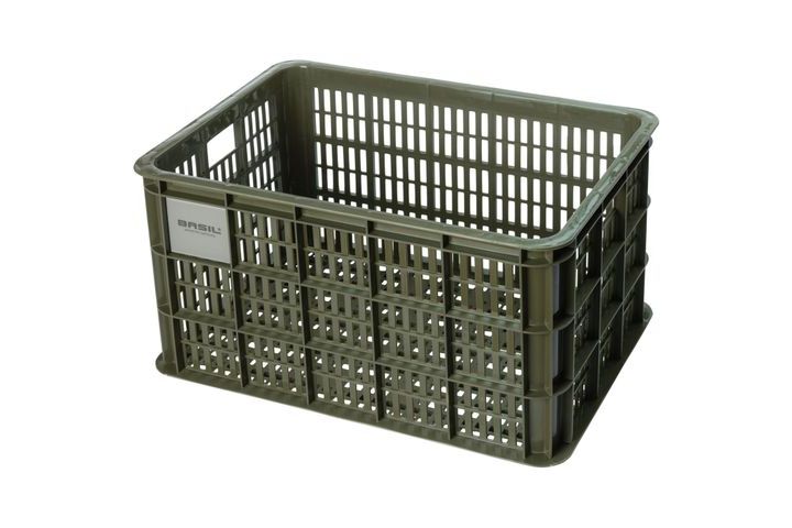 Basil Bike Crate Green
