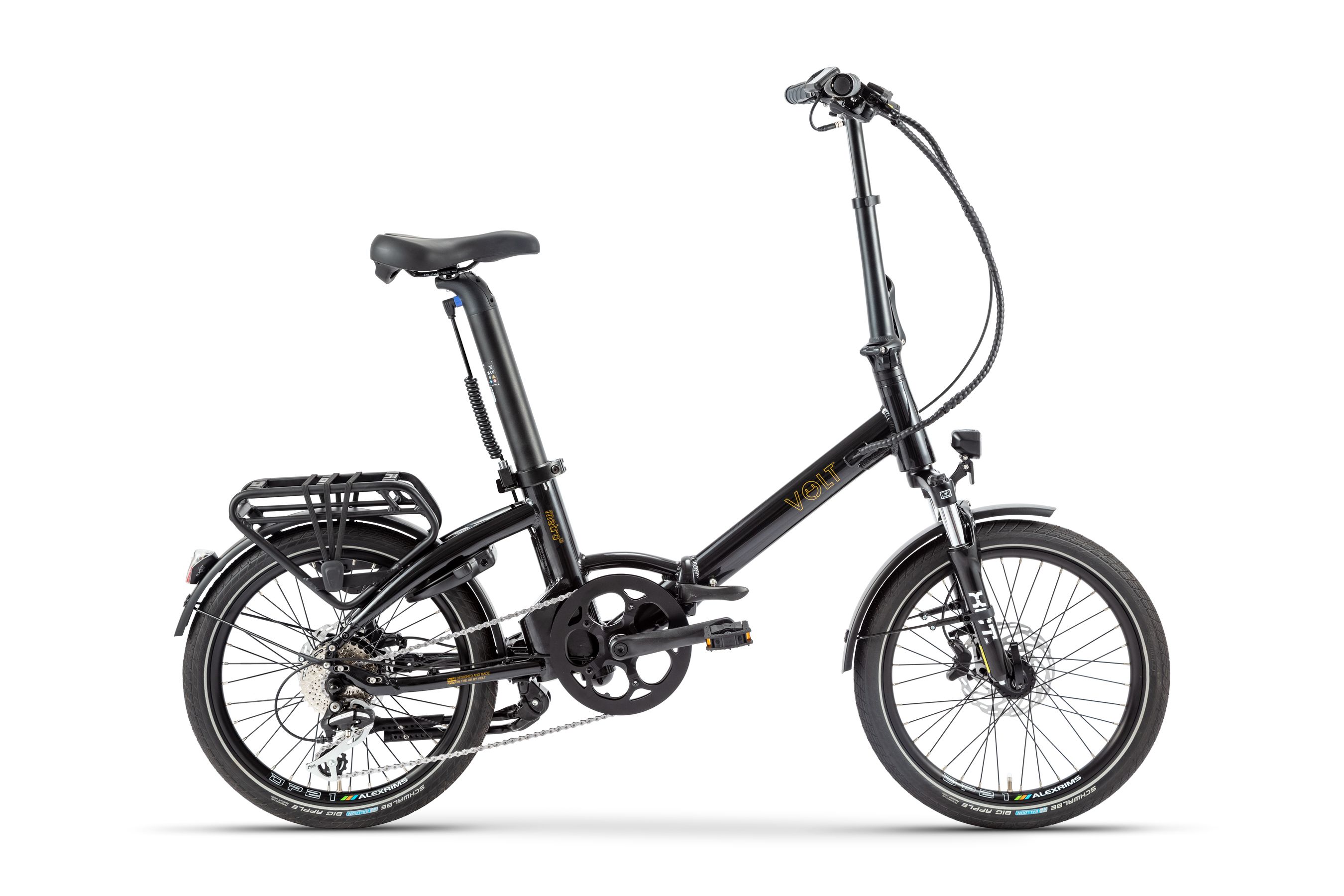 Volt Metro Black E-bike studio photograph