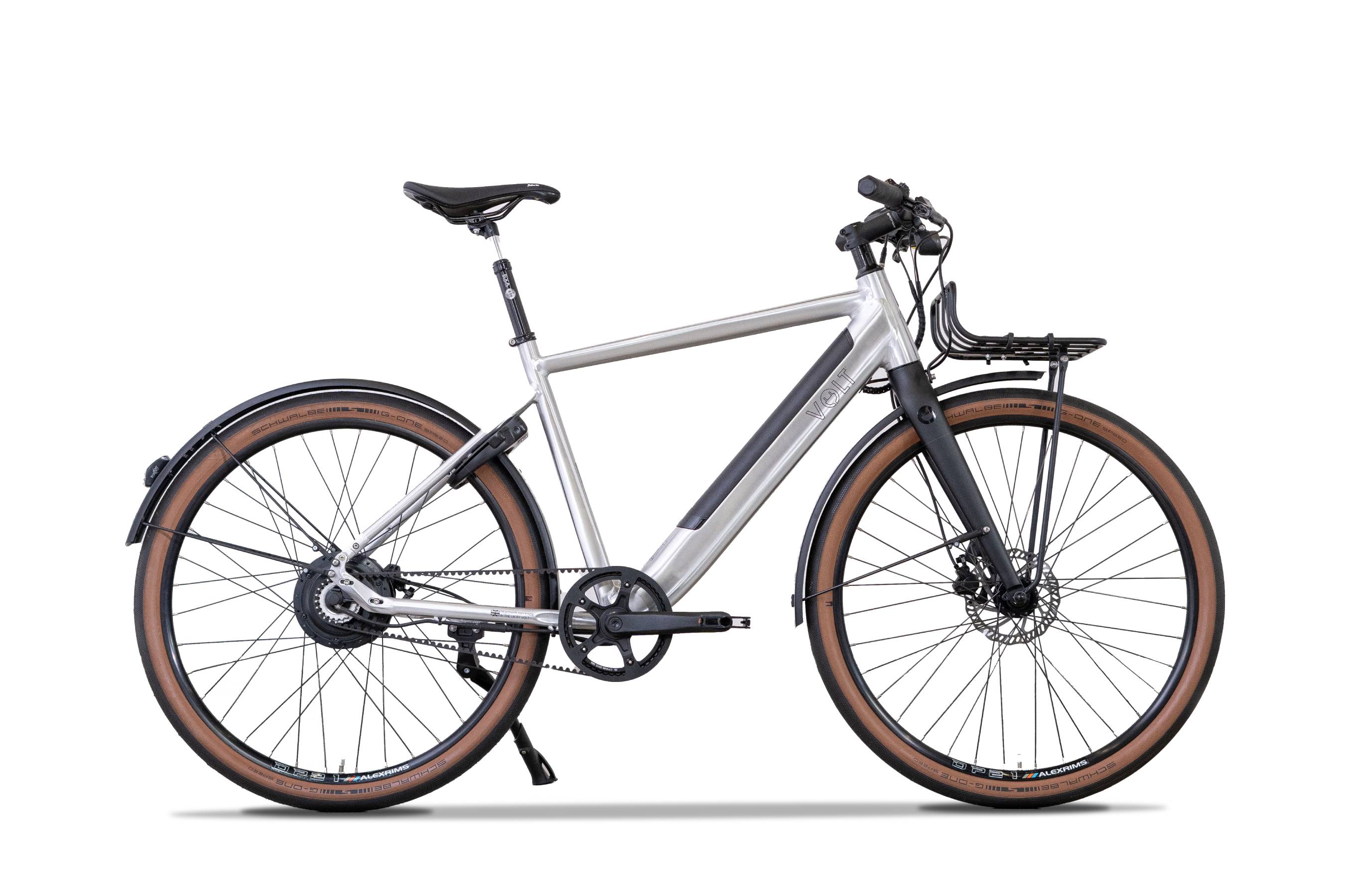 Volt London Urban E-bike straight studio photograph