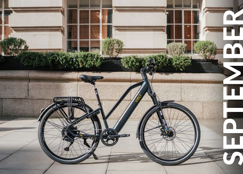 VOLT e-bike on a city street - June