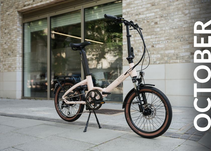 VOLT e-bike on a city street - October