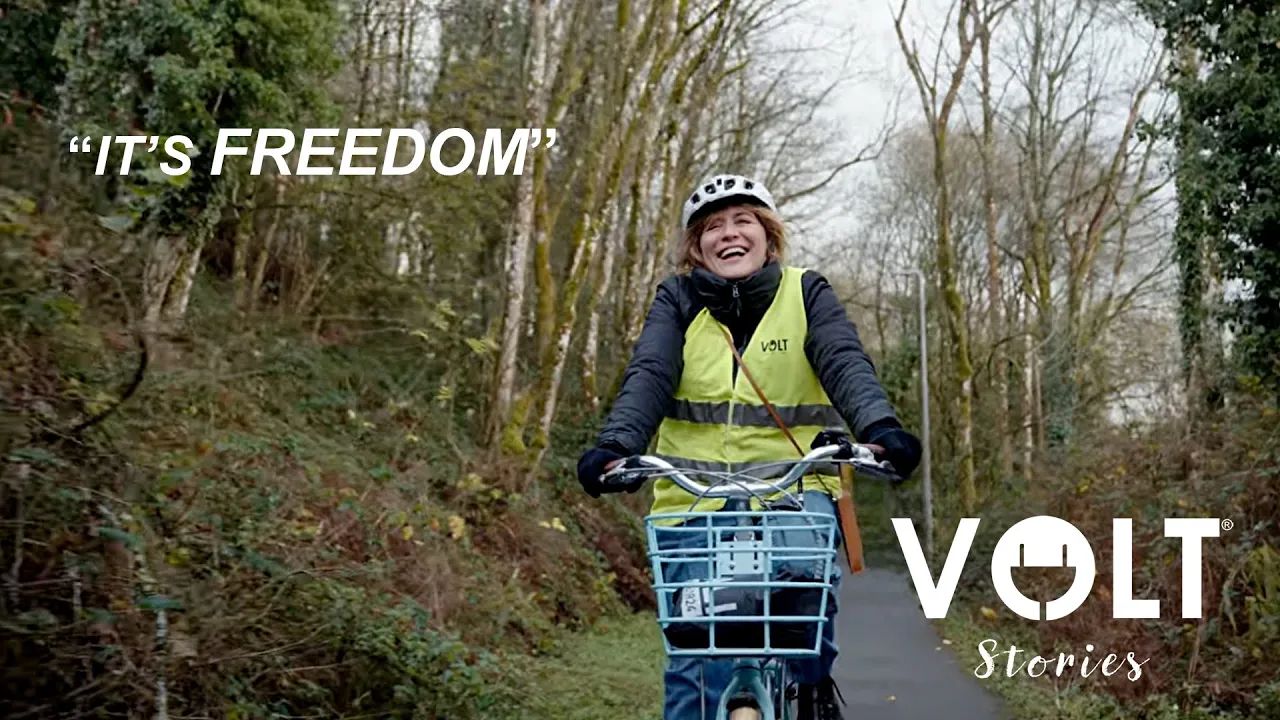 Anna on her Volt Kensington electric bike