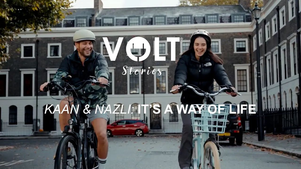 Kaan & Nazli on their Volt bikes