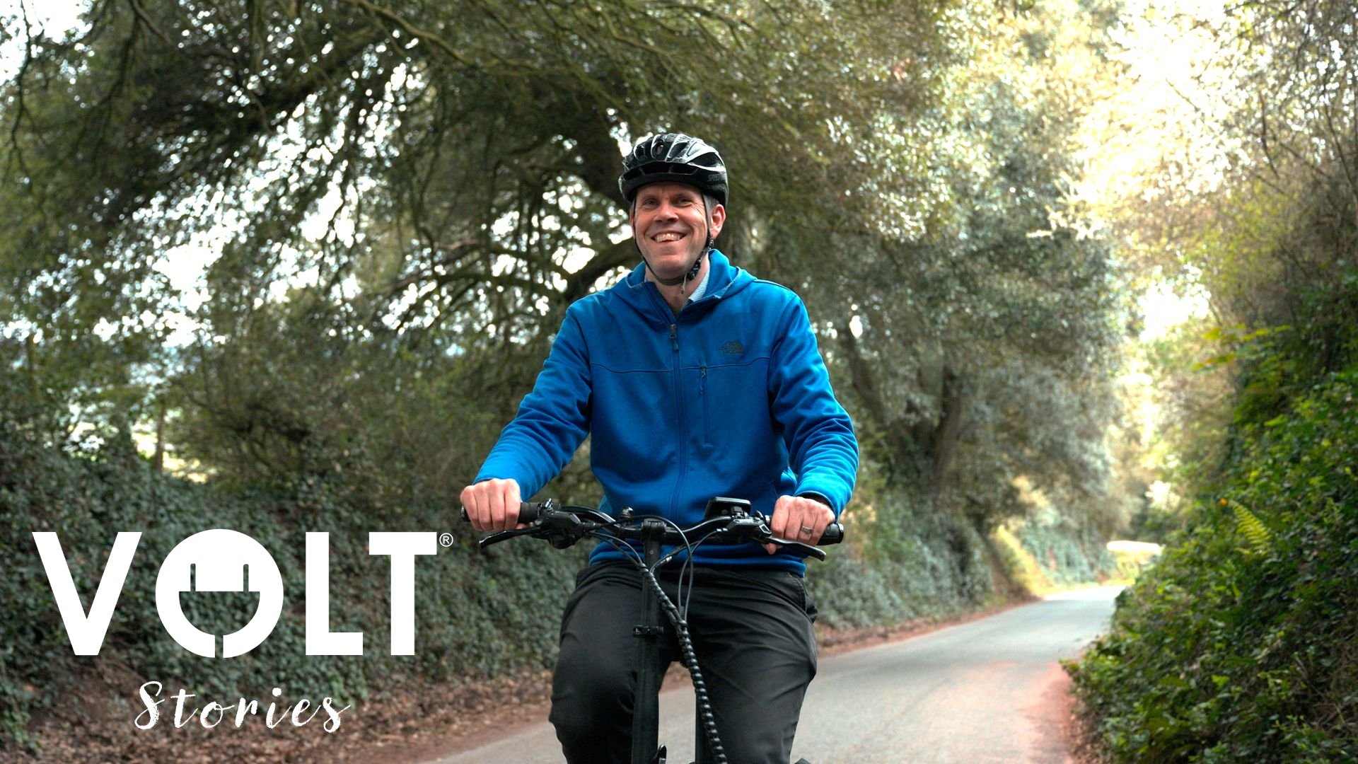 Neil on his VOLT Metro electric bike