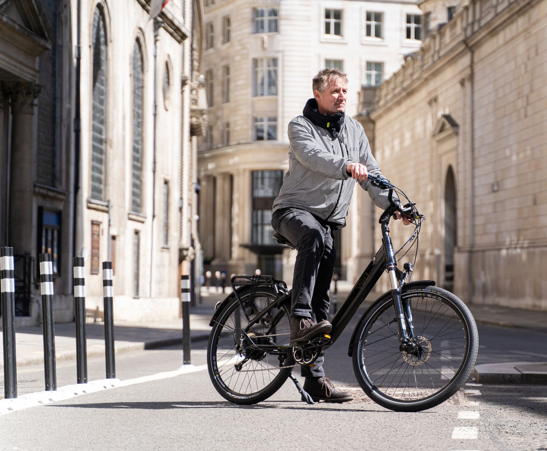 Riders out on VOLT electric bikes in London