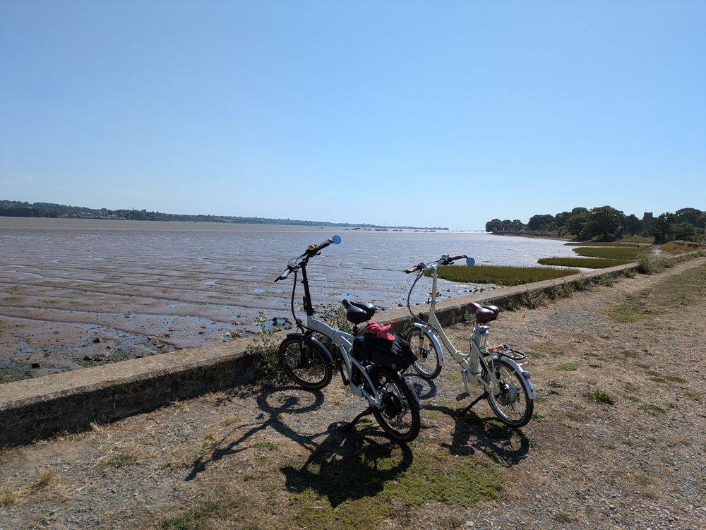 Our first outing on our new bikes - Along the River Exe 