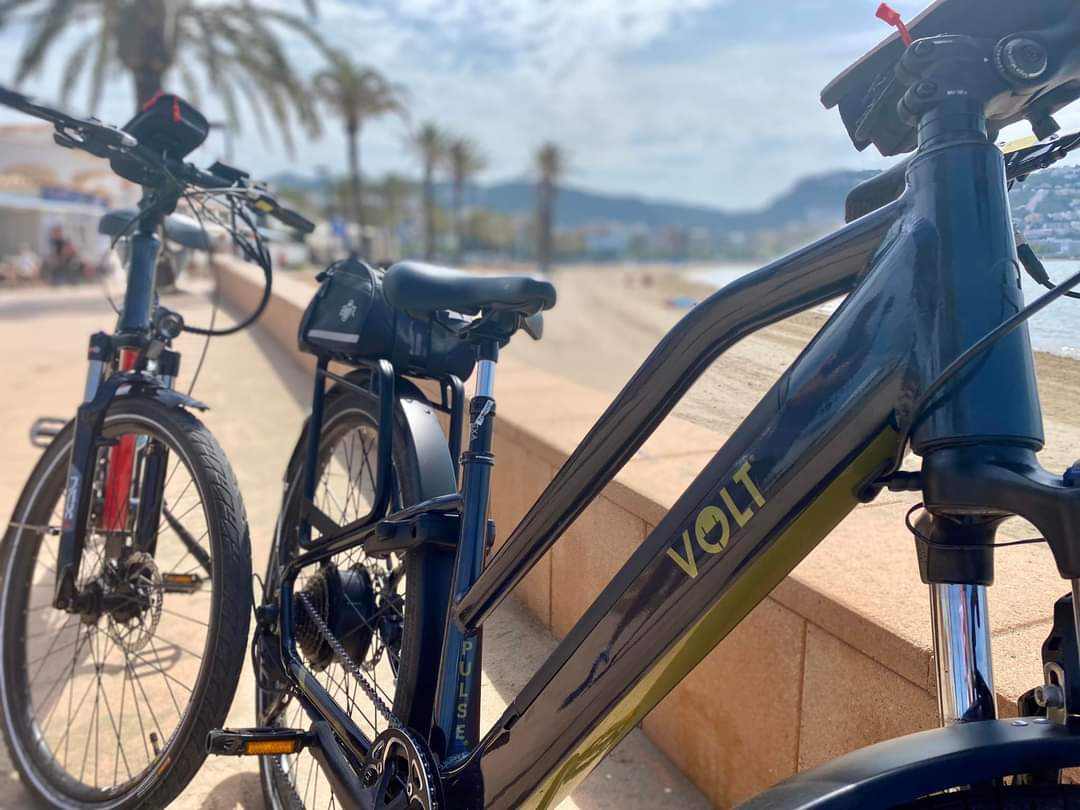 We got our Volt Pulse bikes to Spain along with the caravan. Lovely ride into Roses, northern Costa Brava. Great to have the bikes here